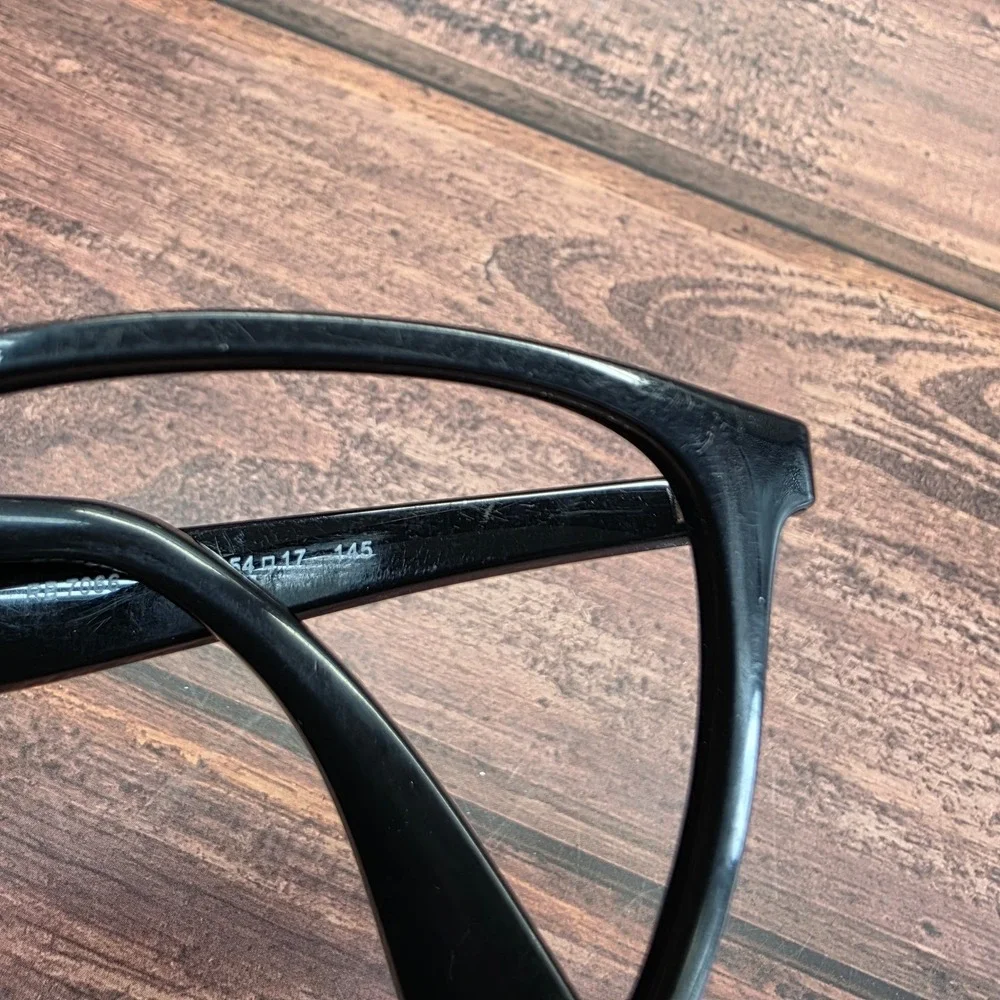 Ray-Ban RB7066 2000 Black Cat Eye Eyeglasses Frames 54-17-145